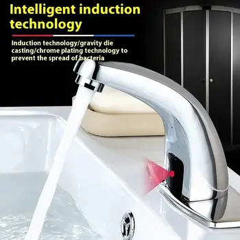 Domácí úhlový nastavitelný kohoutek kuchyňský mixér automatický infračervený dřez vodovodní kohoutek montáž zdarma senzor paluba indukční bidet torneira 10 nejlepší prodej automatické senzorové baterie - №6