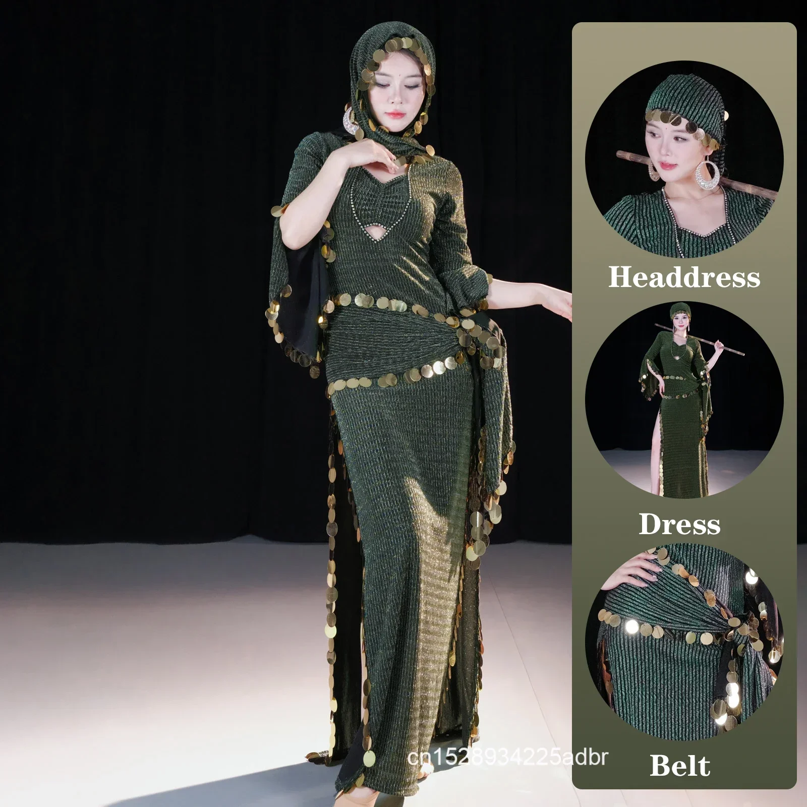 Trajes de dança do ventre robe leite seda ouro lantejoulas vestidos de dança baladi folk personalizado baladi shaabi roupas de dança oriental para adulto