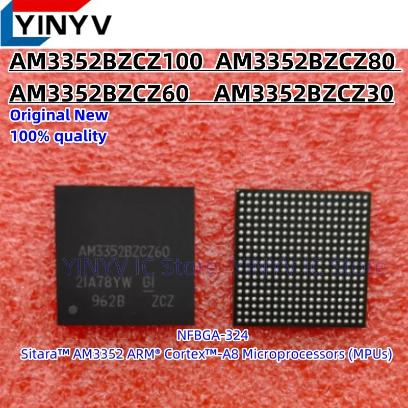 

2Pcs AM3352BZCZ AM3352BZCZ100 AM3352BZCZ80 AM3352BZCZ60 AM3352BZCZ30 Sitara™ AM3352 ARM® Cortex™-A8 Microprocessors (MPUs) New