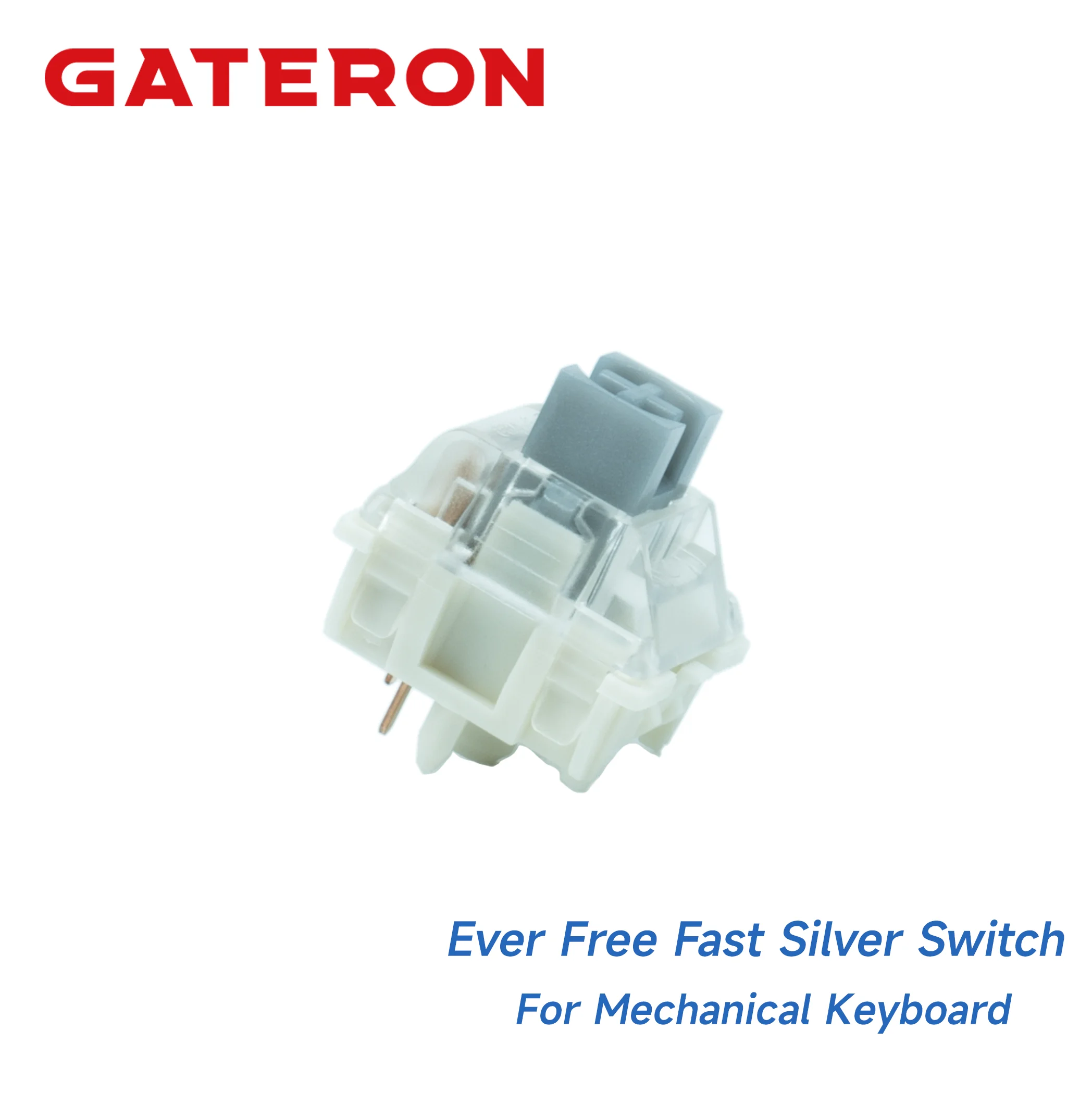 GATERON EF Fast Silver Switch Linear 5 Pin 45gf Pre Lubed SMD RGB Customized DIY Hot Swap Mechanical Keyboard Gaming Office