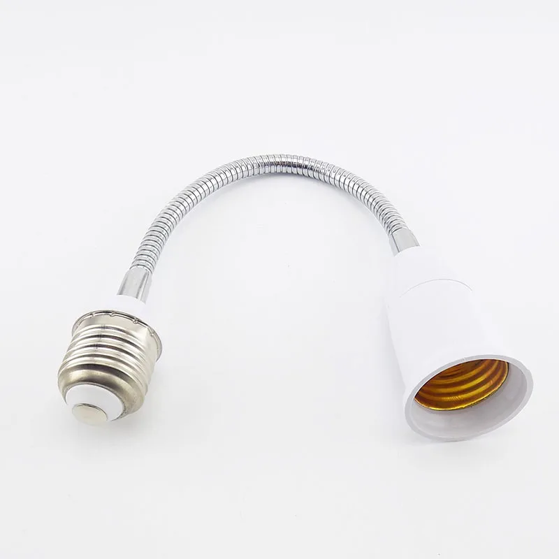 Flexible Extension Light Holder E27 to E27 Socke LED Socket EU US Plug Light Converters E27 LED Light Bulb Base Lamp Adapter