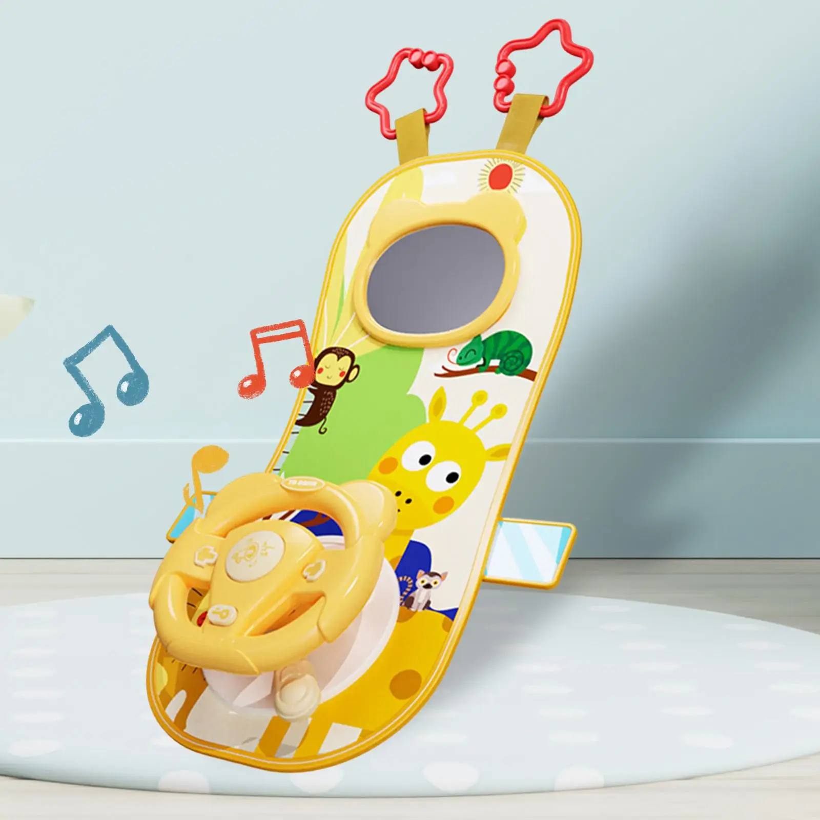 ألعاب سيارات مع مرآة، لعبة سيارة محاكاة عجلة القيادة مع مرآة، موسيقى #1