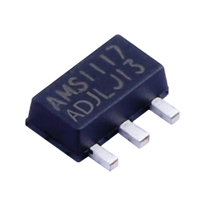 AMS1117-ADJ Sot-89 Inkapselen Ldo Triode Ams1117 1a 12V Laaguitspanningsregelaar