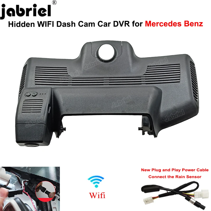 for Mercedes Benz S Class w222 S320 S350 S450 S500 S65 S63 for Maybach S Class w222 2018 2019 2020 2021 HD 1080P Wifi Dash Cam