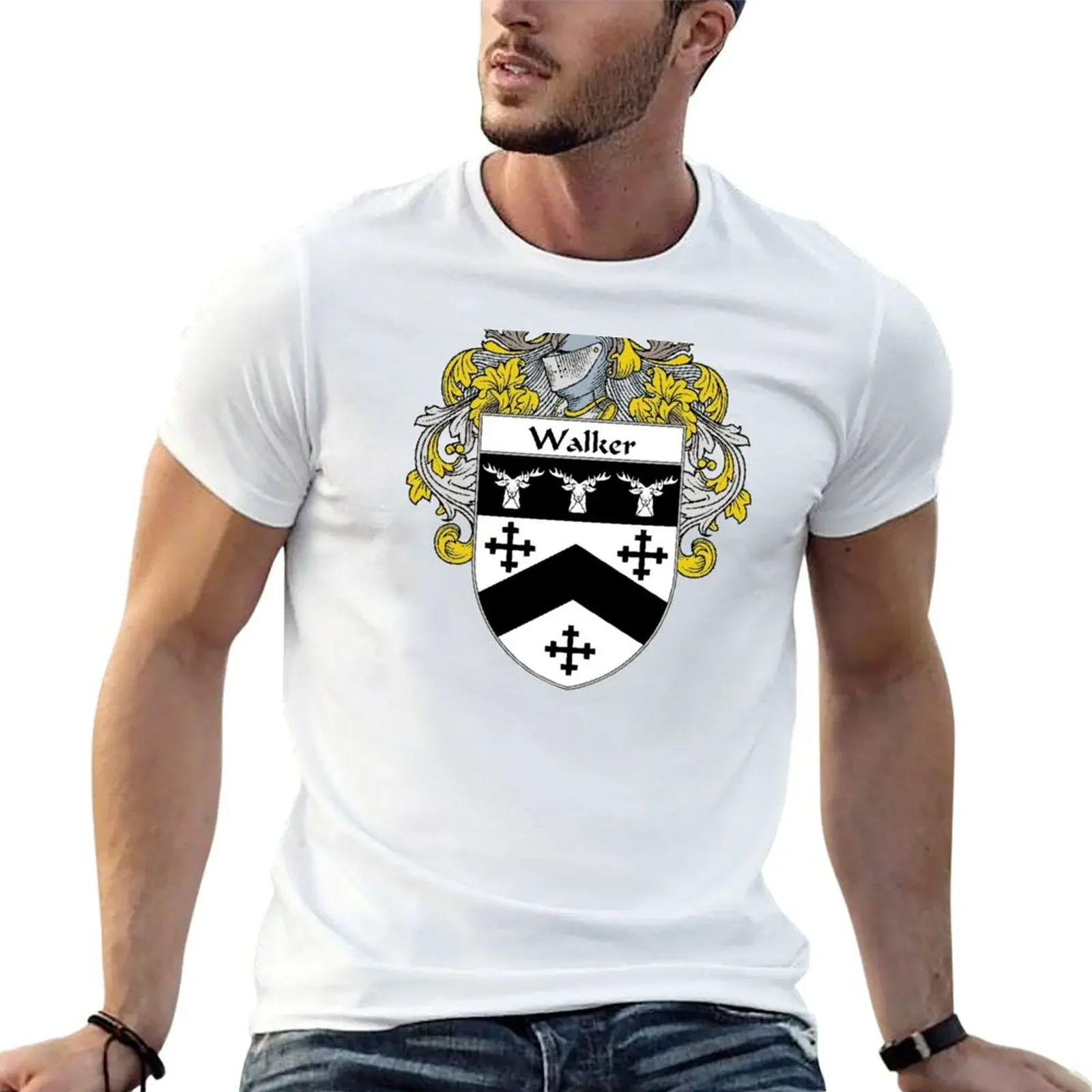 

Walker Coat of Arms / Walker Family Crest T-Shirt shirts graphic custom t shirt mens champion t shirts