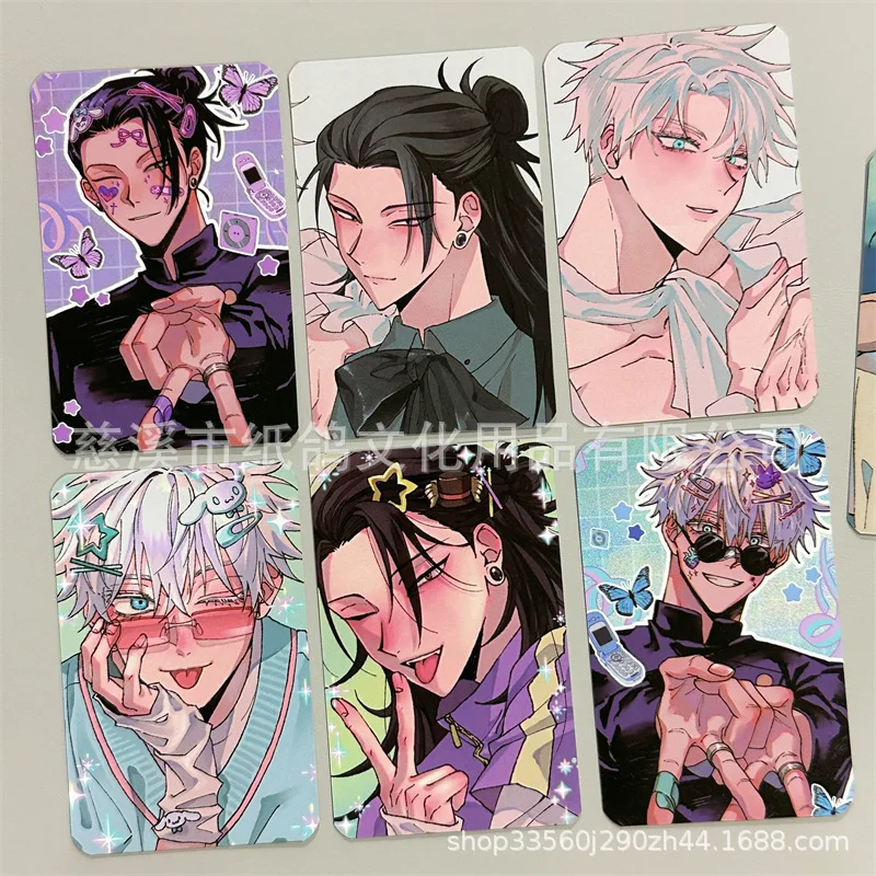 Jujutsu Kaisen Game Collection Cards, alta definición, espesar, tarjeta de película brillante, Satoru, Gojo, Geto, Suguru, Hobby, juguetes coleccionables