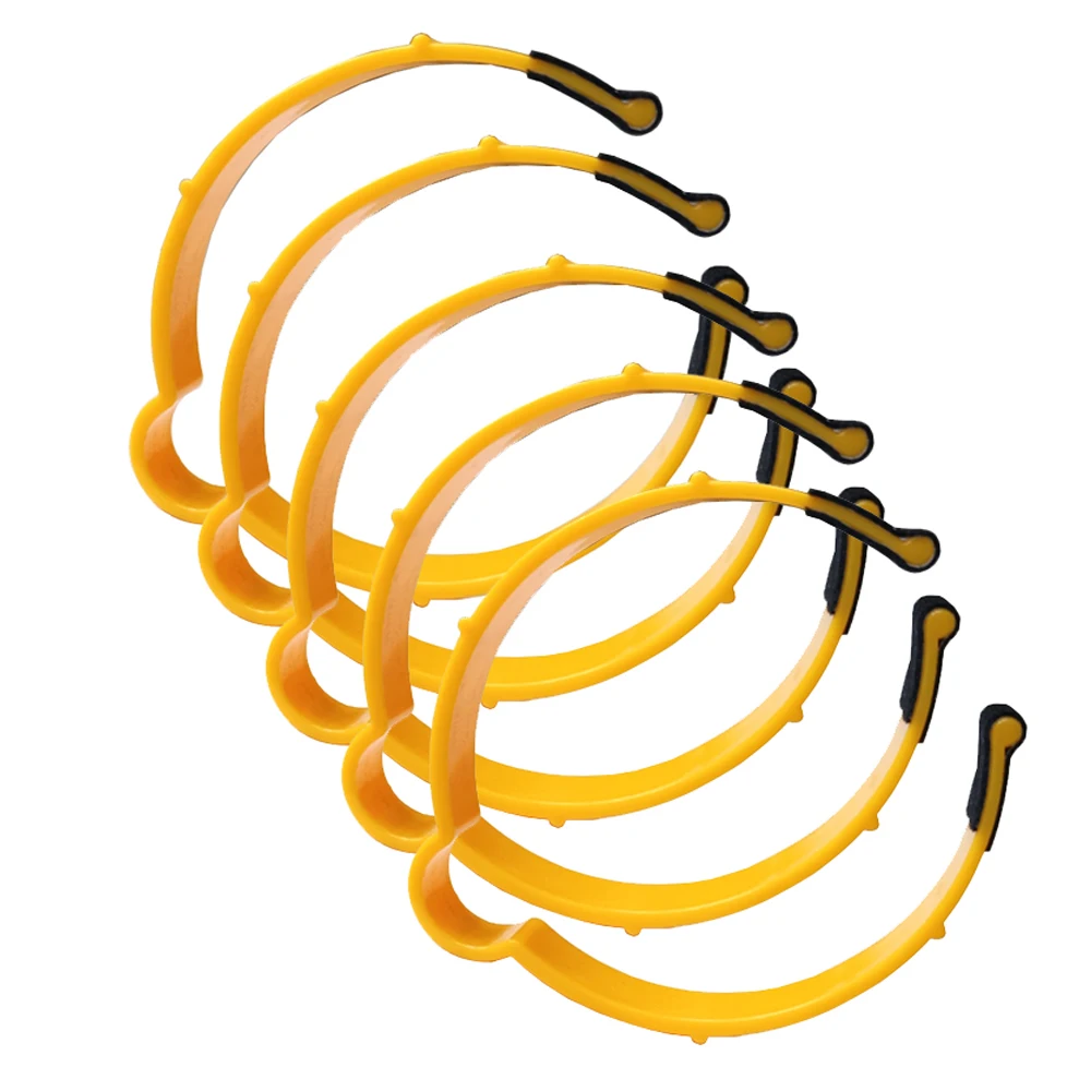 

5Pcs 8/11cm Carbon Fiber Vinyl Film Clip Loop Window Tint Decal WallPaper Collecting Ring Car Wrapping Roll Binding Hoop Tool