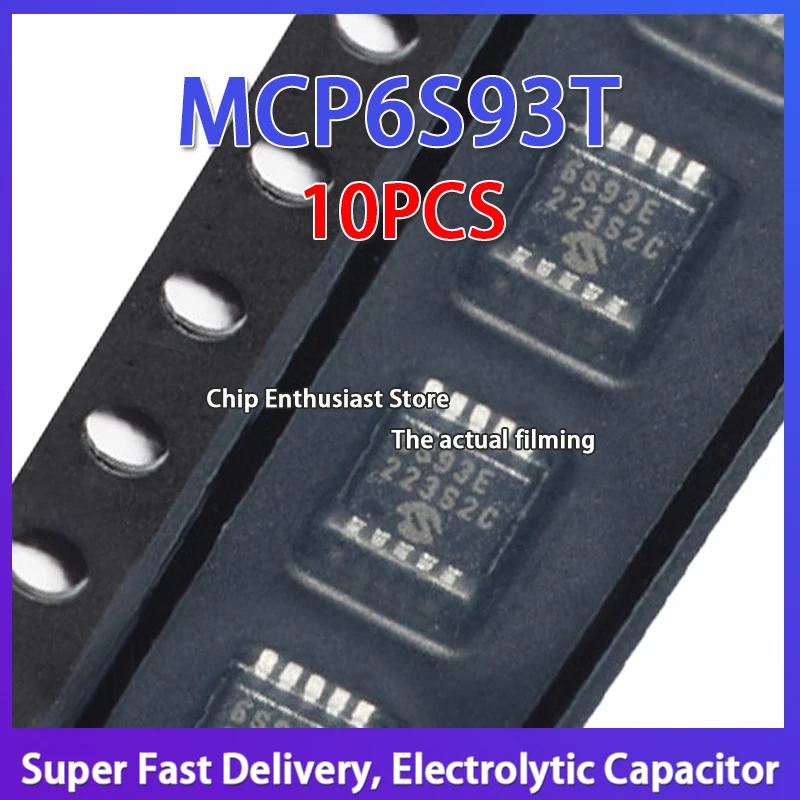 

10PCS MCP6S93T-E/UN Programmable/Variable Gain Amplifier Chip Printing 6S93E