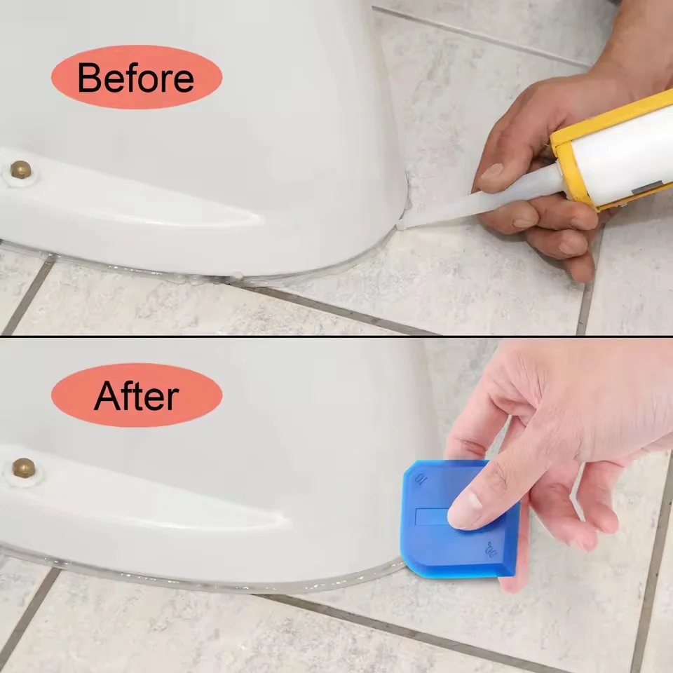 مجموعة أدوات السد المصنوعة من السيليكون متعددة الاستخدامات أدوات السد الزجاجية مكشطة الأسمنت أداة تنظيف مانع التسرب الاحترافي