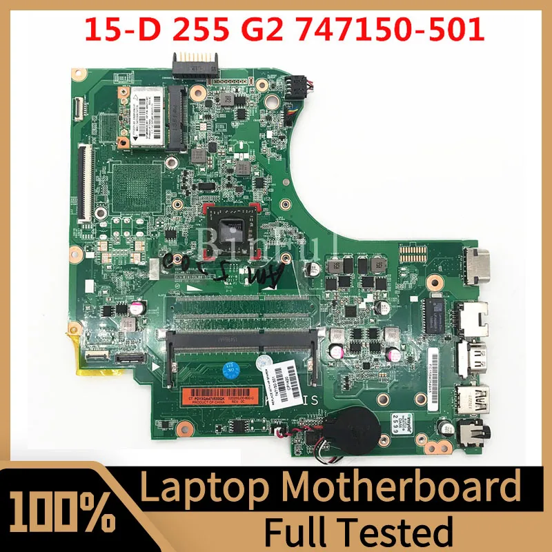 

747150-501 747150-601 747150-001 Mainboard For HP 15-D Laptop Motherboard With A6-5200 CPU 100% Full Tested Working Well