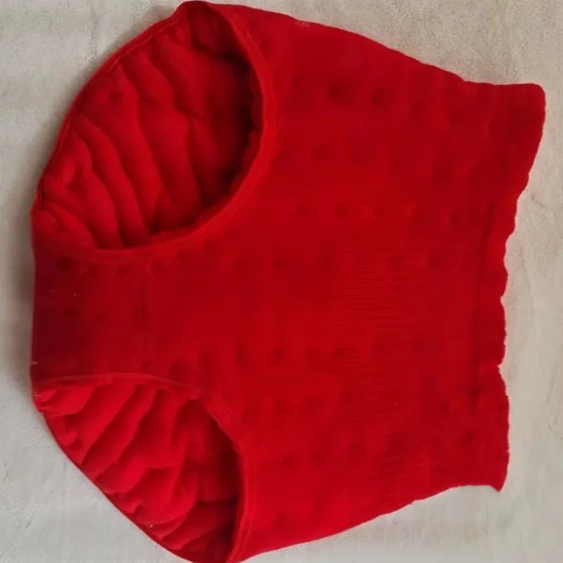 Handmade Men Sexy Cotton High-waisted Underpants Filled Cotton Thick Puffy Warm Briefs Fetish Panties BF Private Party Costumes