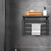 New 2023 Bathroom Radiator Electric Towel Rail Smart Touch Thermostatic Heating Rack 220V Energy Saving Warmer Home Accessories
