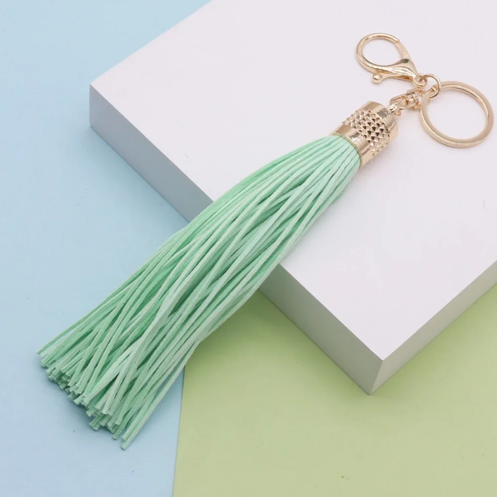 Multi-color Hanger Leather Tassel Keychain Ethnic Style Pu Car Keyring Fashion Creative Bag Charm Women