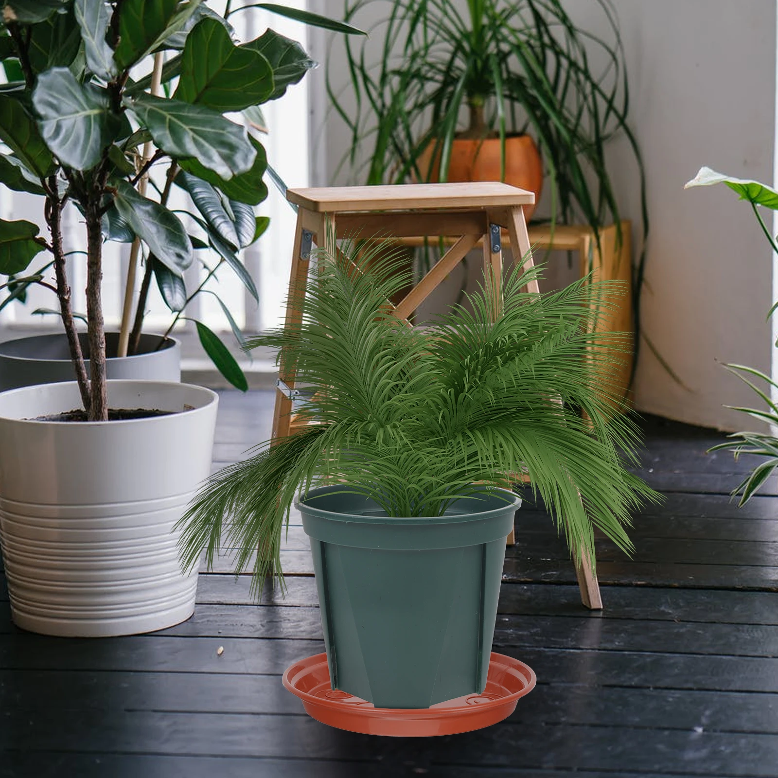 

20 Pcs Extra Large Thick Plastic Flowerpot Drip Trays Plant Pot Plates Water Trays for Succulents Gardening Home Use
