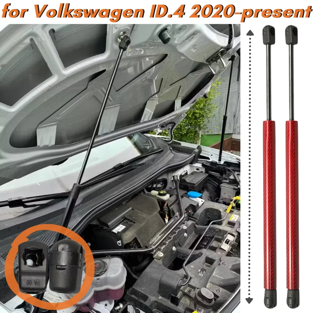 

Qty(2) Hood Struts for Volkswagen ID.4 2020-present Front Bonnet Modify Gas Springs Shock Absorbers Lift Supports Dampers