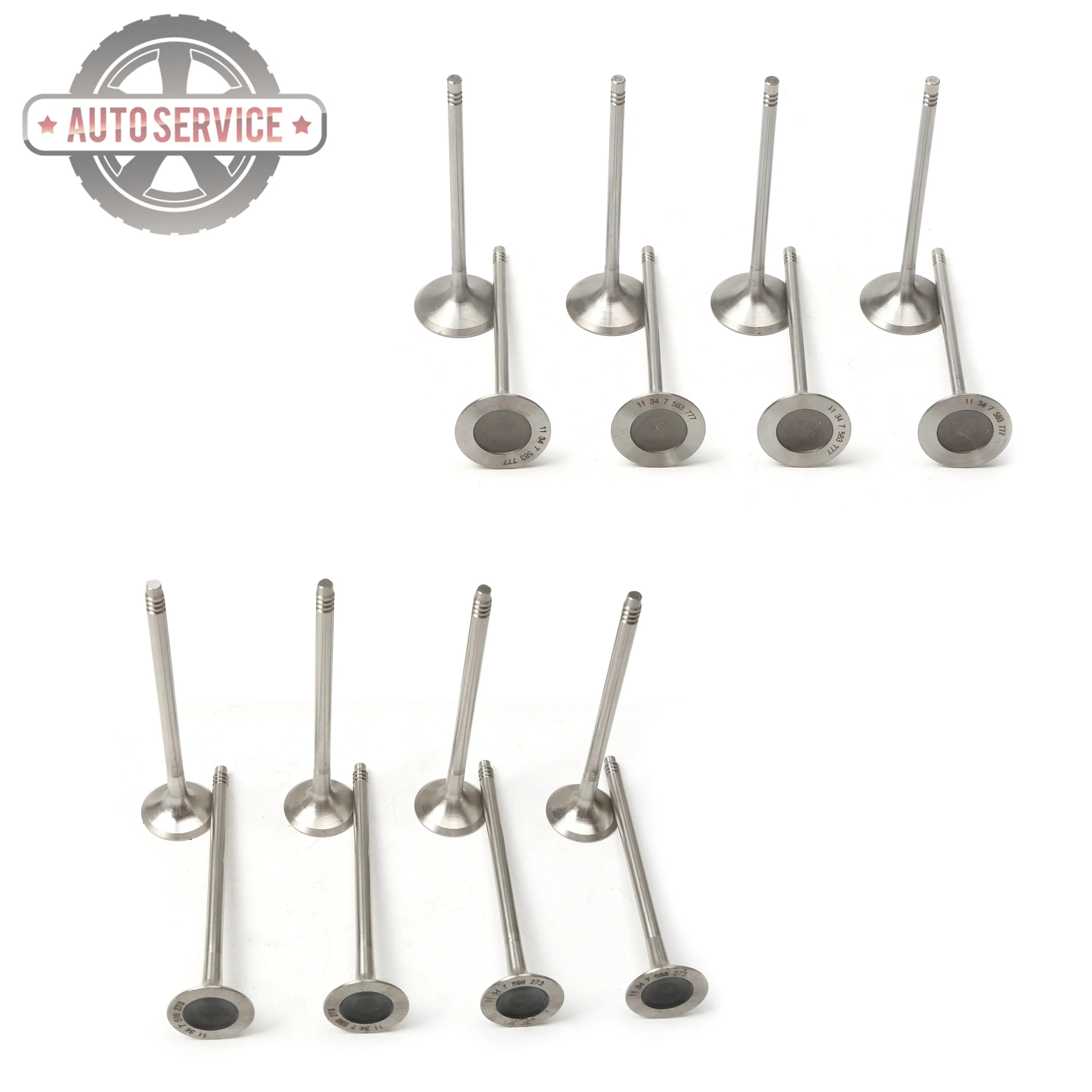 11347598273 11347583777 Engine Intake and Exhaust Valves Set For BMW 228 i 320 i 428 i xDrive X3 sDrive 28 i X6 Z4 Roadster