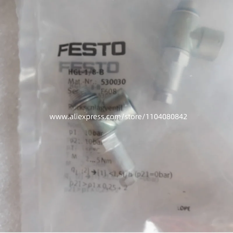 New original Festo Valve 530029-HGL-M5-B 530030-HGL-1/8-B 530031-HGL-1/4-B 543253-HGL-1/8-1/8-B