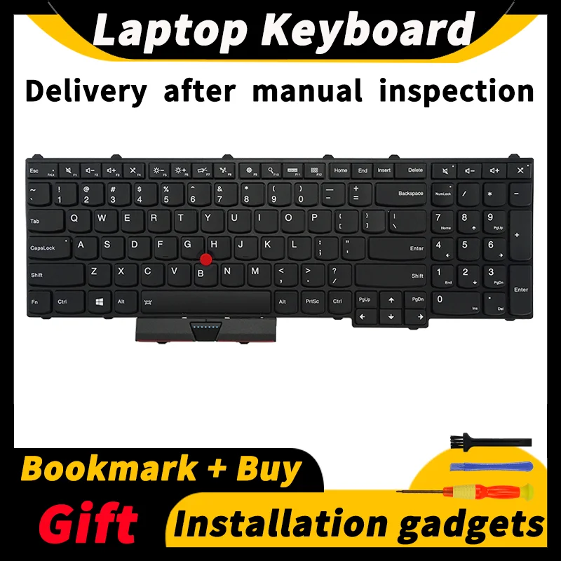 For New Lenovo ThinkPad P50 P51 Backlit Keyboard P70 P71 Laptop Keyboard 01HW200 01HW282 SN20M15446 (four columns)