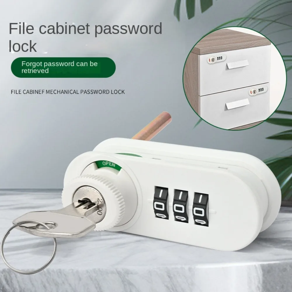 Zinc Alloy Mechanical Password Lock 3 Digital Code Furniture Combination Lock Anti-theft Security Drawer Lock Cabinet Mailbox