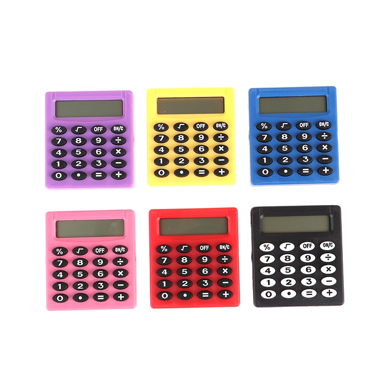 Mini calculadora cuadrada pequeña personalizada, calculadora creativa de papelería de Boutique de bolsillo, electrónica de oficina, escuela, Color caramelo