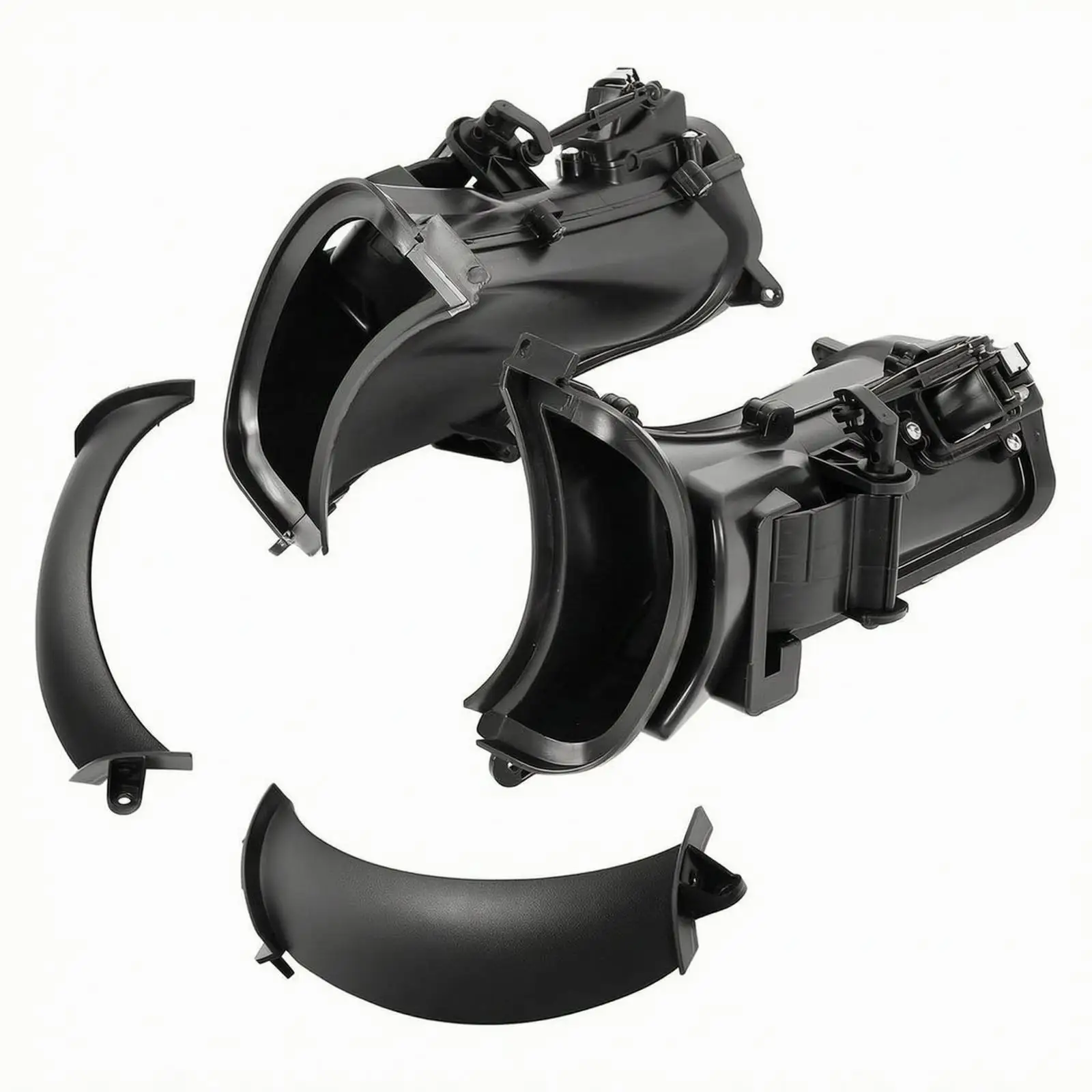 Headlight Bezel Trim Kit Motorcycle Fairing Cover Matte Black Shell for Long Distance Touring Bike Upgrade