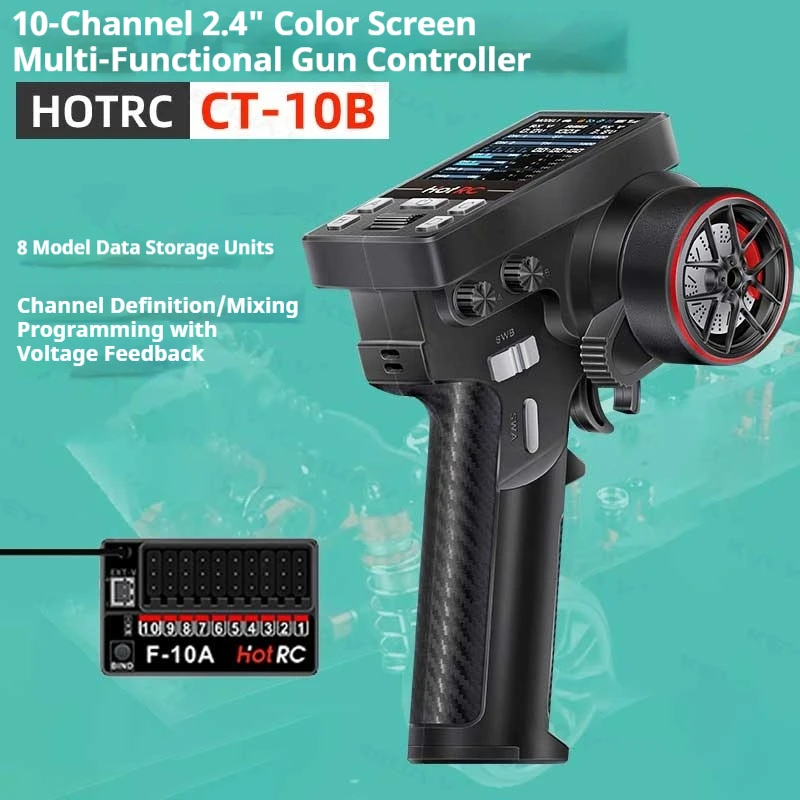 

Hotrc Ct-10b 10-канальный 2,4 ГГц передатчик радиосистемы с F-10a Pwm Gfsk приемник для радиоуправляемого автомобиля лодки модель с дистанционным управлением игрушка