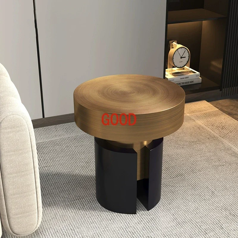 

Журнальный столик из нержавеющей стали, современный приставной столик для гостиной