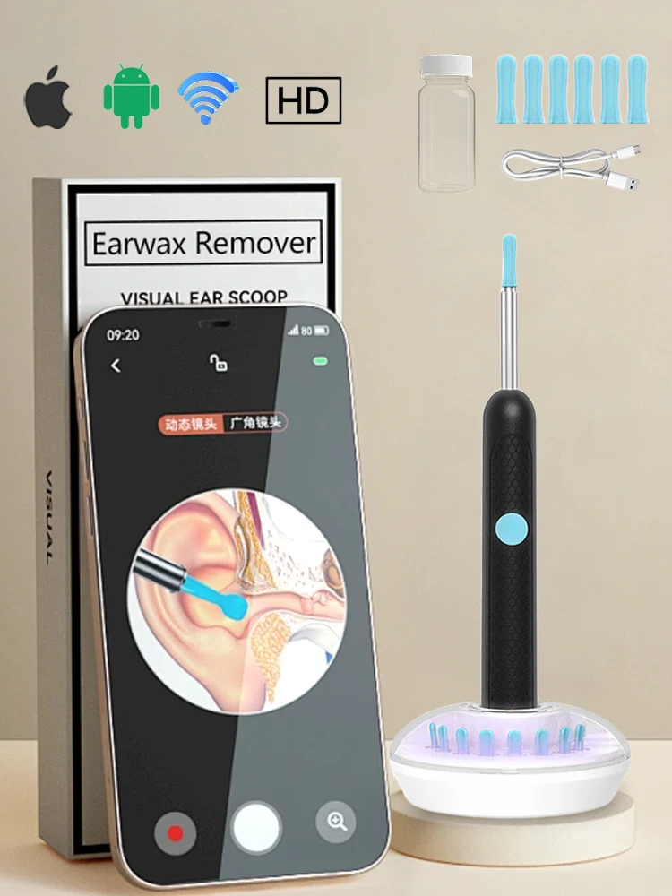 

Инструмент для удаления ушной серы. Визуальный звукосниматель с HD-камерой. Ограниченный набор и скидка.