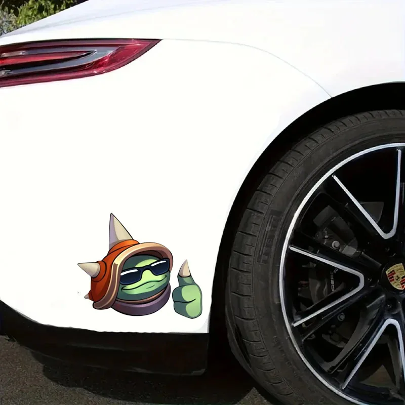 Cartoon Graffiti Rammus Ok Emote League Of Legends Car StickerPVC Exterior Parts Vinyl Decals Decoration