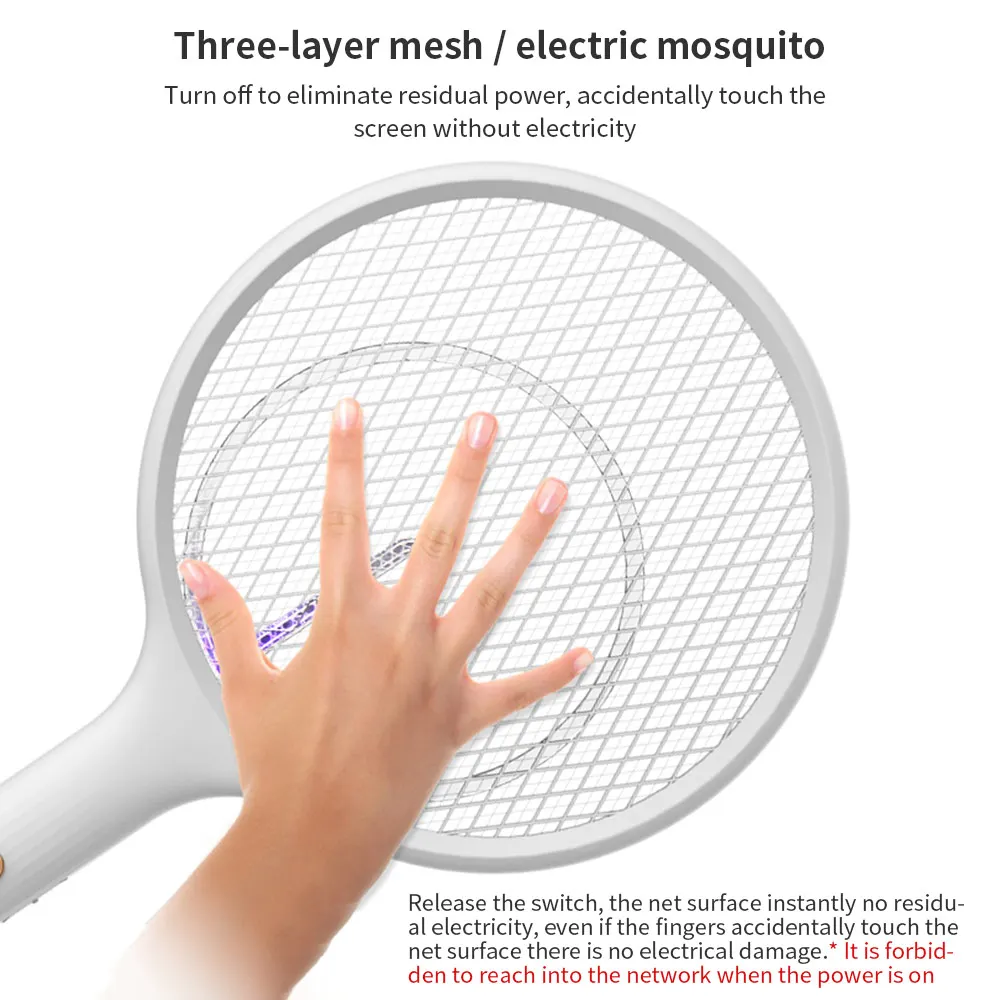 3500V 2 In1 Mosquito Killer Lamp Multicunctional Angle Adjustable Bug Zapper Electric USB Rechargeable Mosquito Fly Bat Swatter