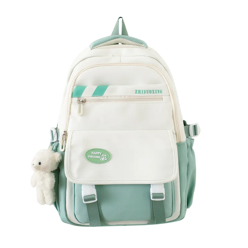 Mochilas escolares con colgante de oso para niñas y niños, morral ortopédico de primaria, mochila de princesa, mochilas escolares para adolescentes