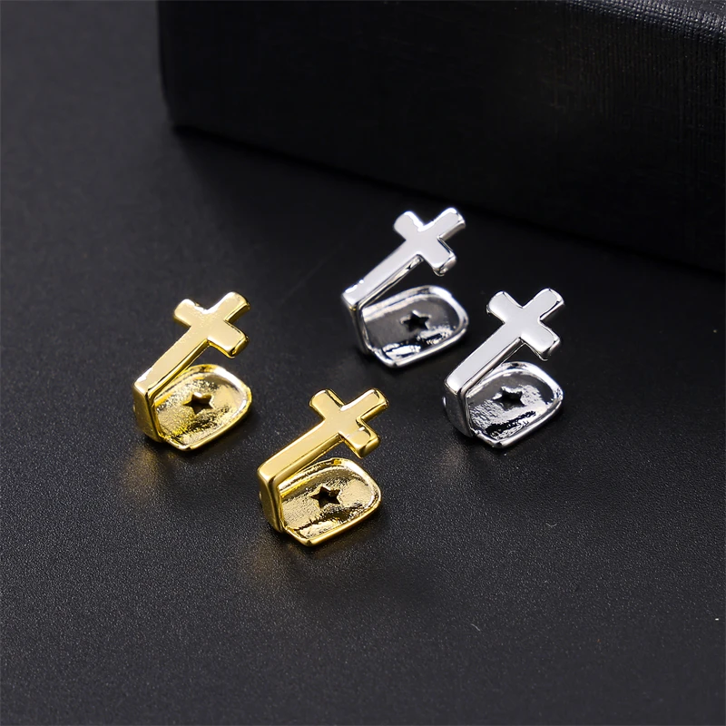 D & z Hip Hop Einzel zähne herzförmige Grillz Mode cz Stein vereist Charm Grills Zahn mund Punk Zähne Charme Schmuck Geschenk