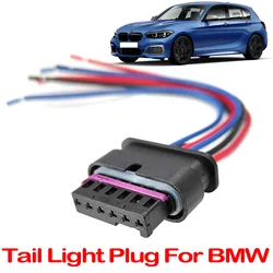 For BMW 1 2 3 4 Series F20 F21 F22 F23 F30 F31 F32 F33 F36 6Pin Rear Tail Light Lamp Connector Pigtail Plug Prewired 61132359993