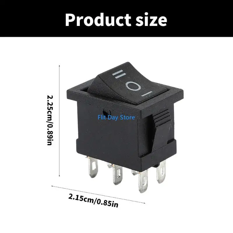 F92C 1/4/10pcs القوارب البحرية مفاتيح Rocker 6 دبوس 3 بوضع مفاتيح تبديل الروك