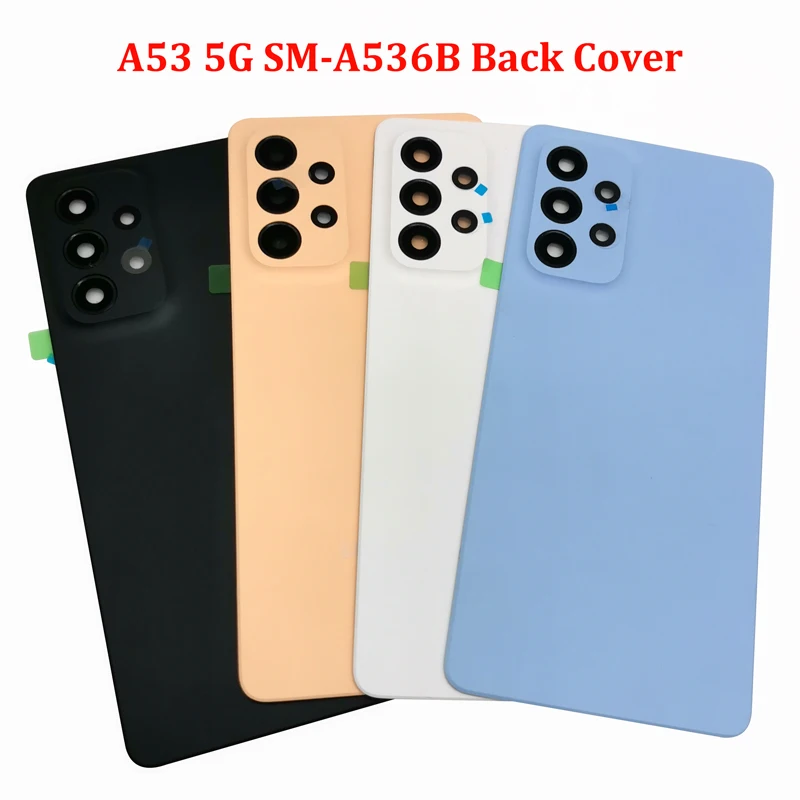 For Samsung Galaxy A53 5G Back Battery Cover Rear Housing Cover Replacement With Camera Lens For Galaxy A53 A536 SM-A536B A536U