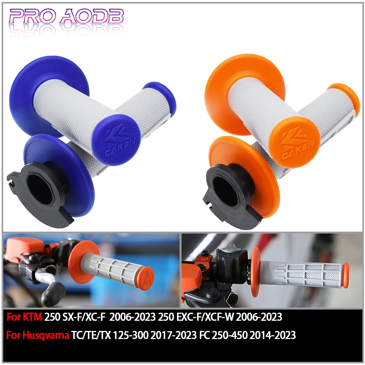 

For Husqvarna TC TE TX FC FX 250 300 350 450 500 Motorcycle Handlebar Lock-on Grips Motorcycle NEW Handleb Grips 2006-2023