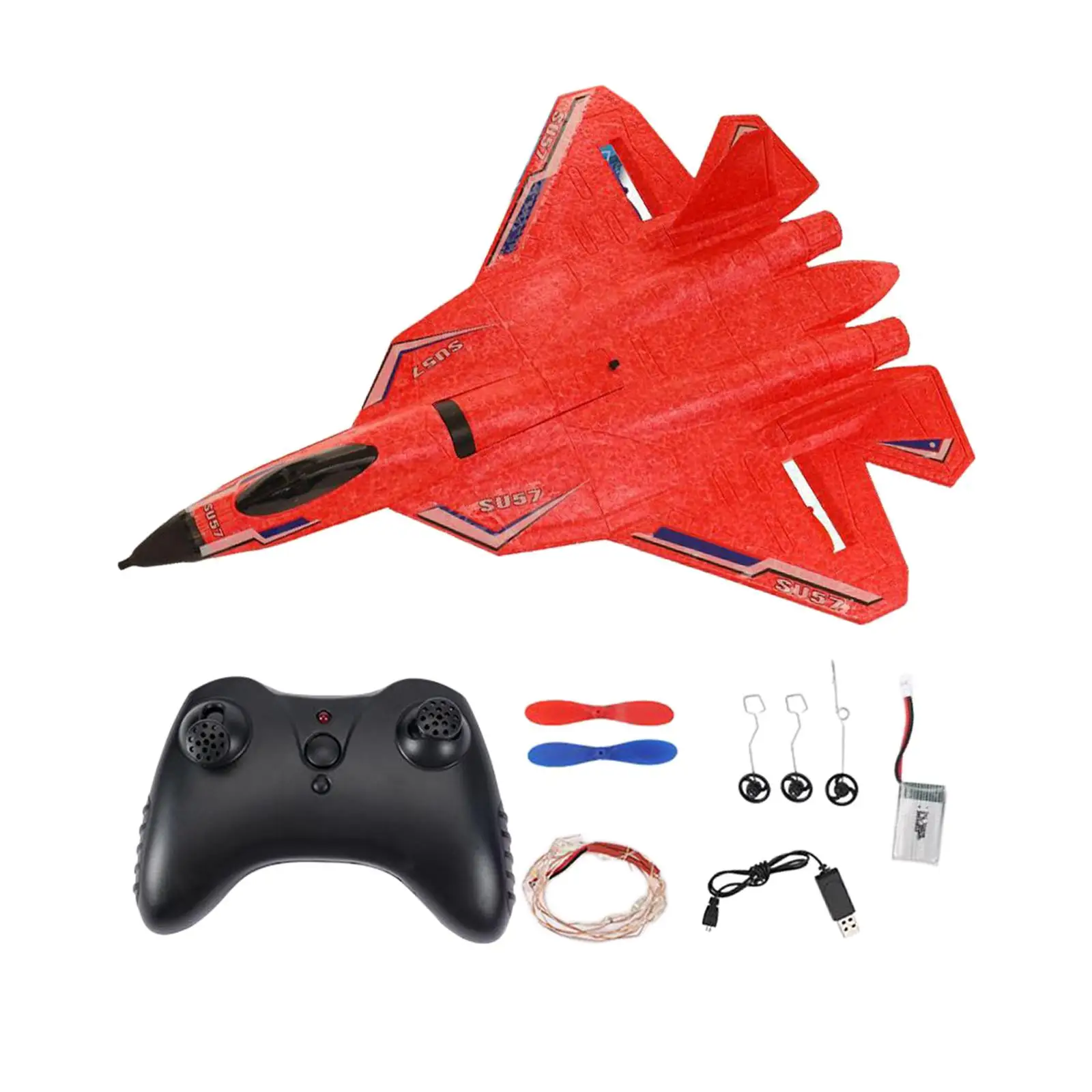 

2 Channel EPP Toy, Radio Control Fixed--57 RC Glider Plane RTF Easy to Control for Beginner Kids and Adults