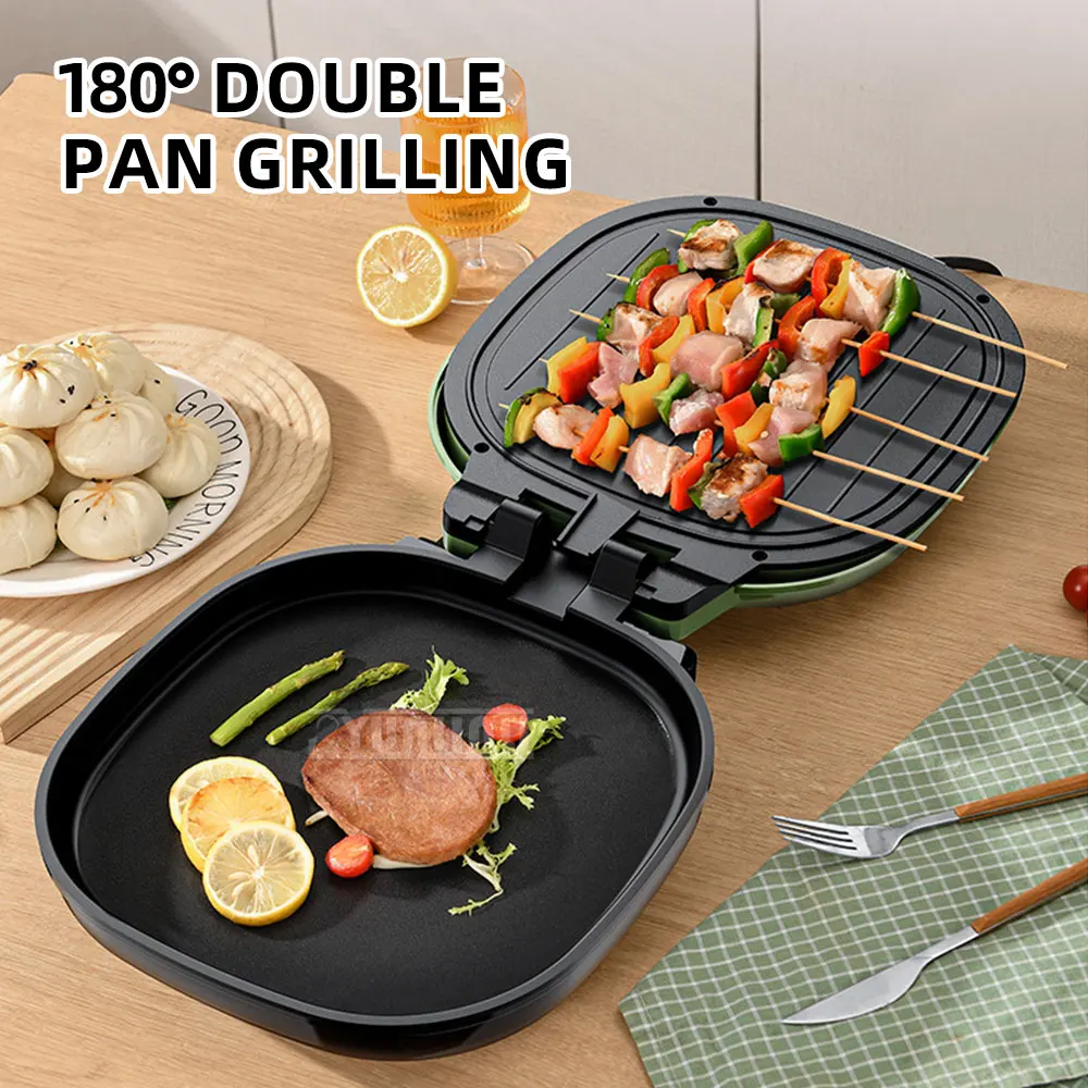 29cm Electric Pancake Pan Deepened Enlarged Double-Sided Heating Frying Baking Machine Kitchen Cooking Equipment