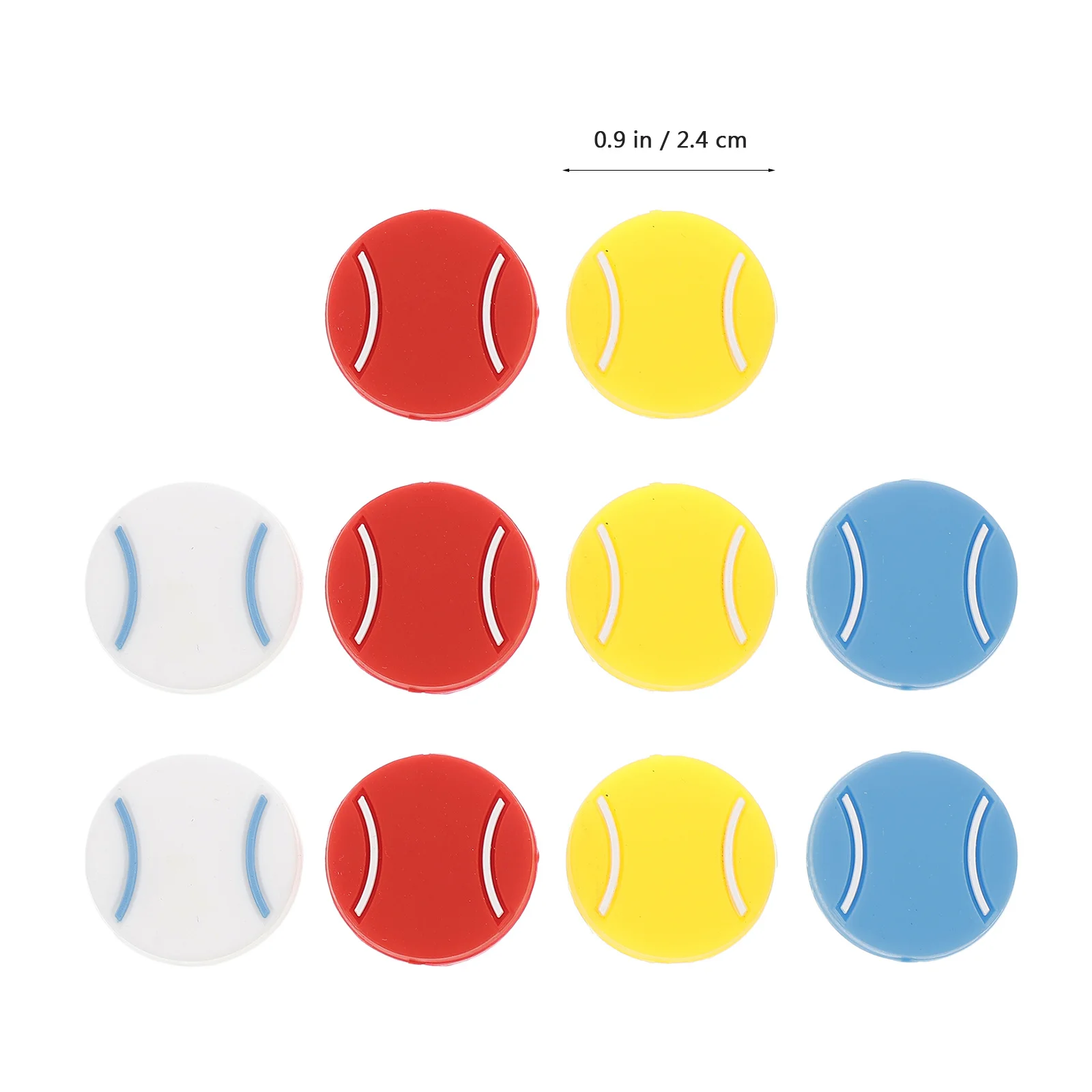 10 Stück Schlägerdämpfer, flexible Silikon-Stoßdämpfer für gleichmäßiges Spielen und maximalen Komfort