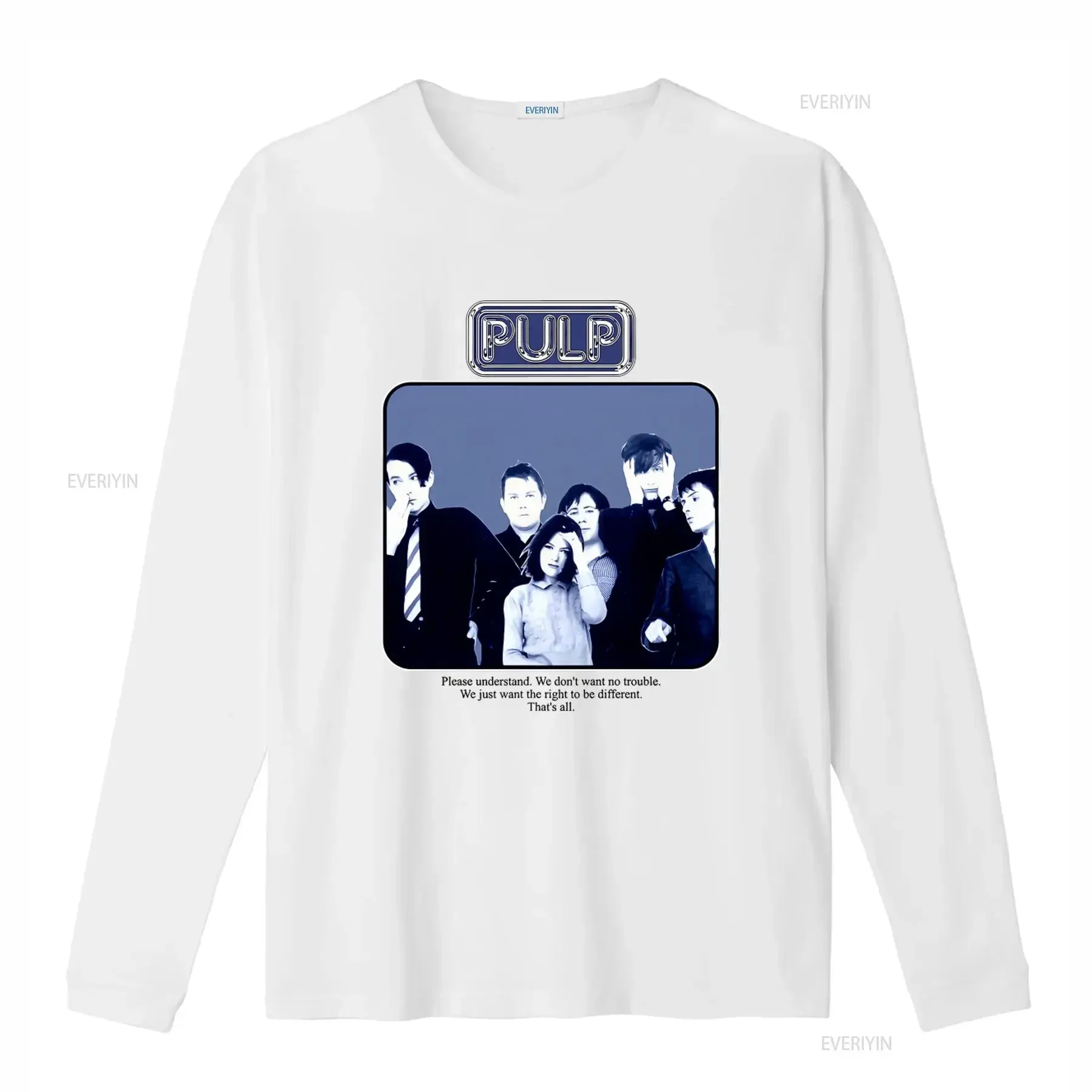 Pulp English Rock Band Jarvis Cocker Candida Doyle Steve Classic T Shirt for Fans TE2534 vintage Washed Top For Everyday Wear