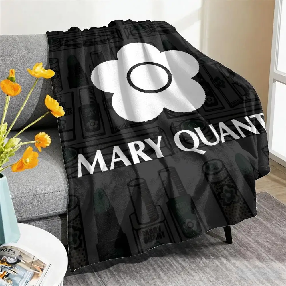 Fashion M-Mary Quant Throw Blanket Soft Flannel Throw Lightweight Summer Home Nap Breathable for Sofa Bed Cozy Travel