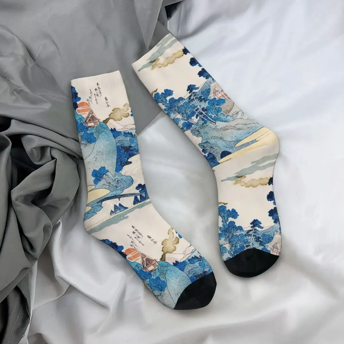 Fuji No Yukei By Utagawa Kuniyoshi Socks Harajuku High Quality Stockings All Season Long Socks Accessories for Man Woman Gifts