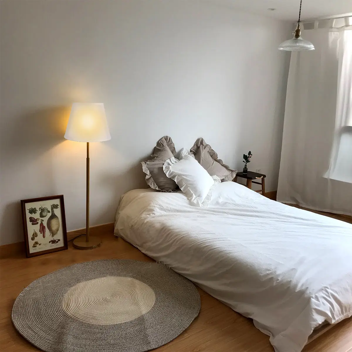 

1Pcs White Cotton Linen Lampshade Decorative Chic Light Cover Bedroom Lamp Accessories Safe Durable Easy Carry Store