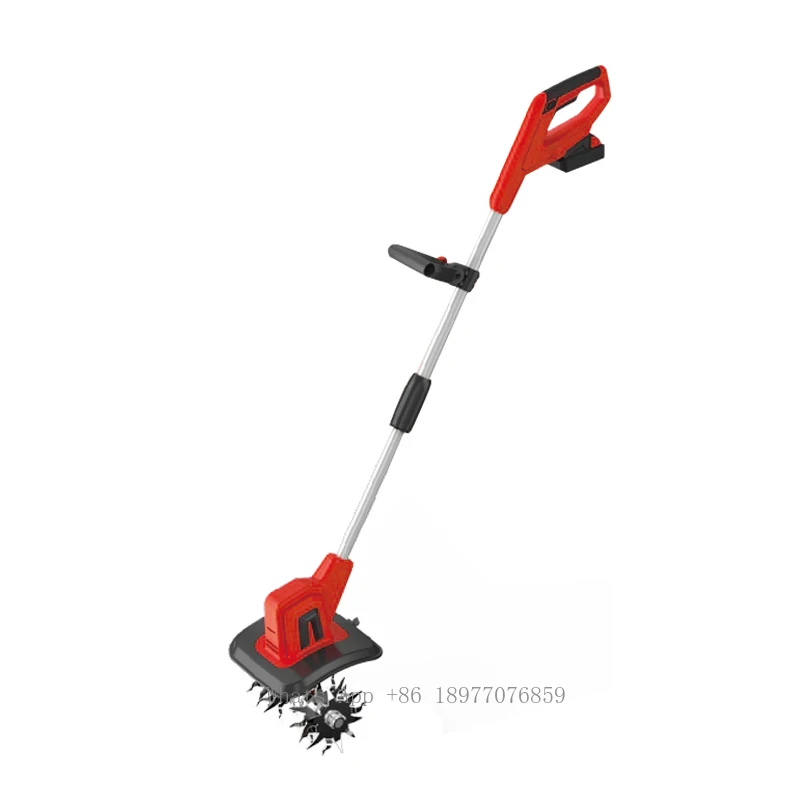 Hantechn Rechargeable 20v Li-Ion Battery Operated Cordless Cultivator Tiller Mini Cordless Garden Tiller