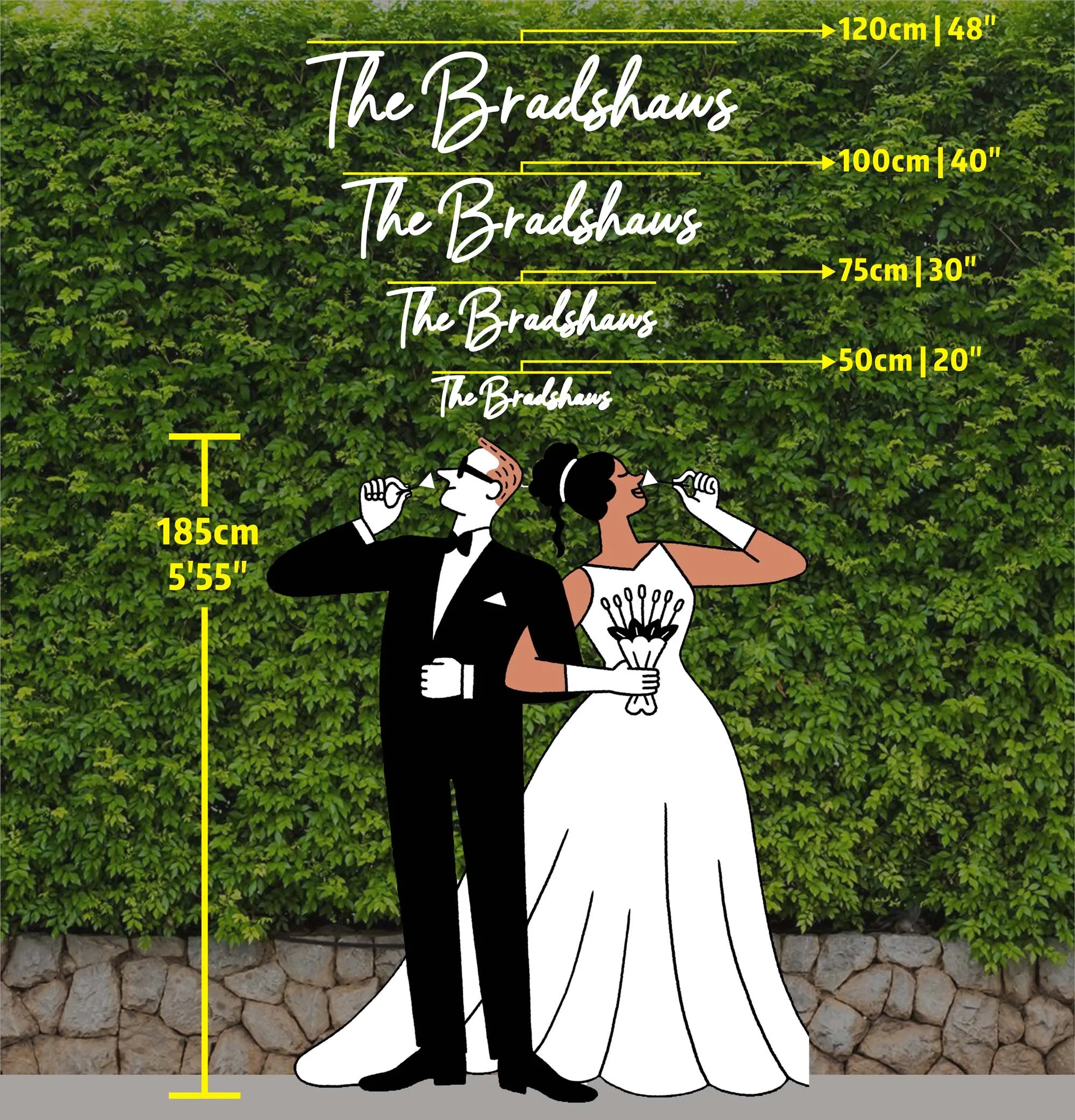 Wedding Neon Sign Family Name Signs Surname Neon Lights Customized Neon Sign Creat Your Own Neon Signs