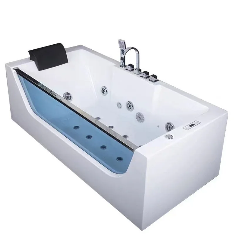 

Современная овальная акриловая ванна Jacuzzi с двойным массажем и подогревом для серфинга для гостиничных спа-ваннов и вилл для взрослых в помещении
