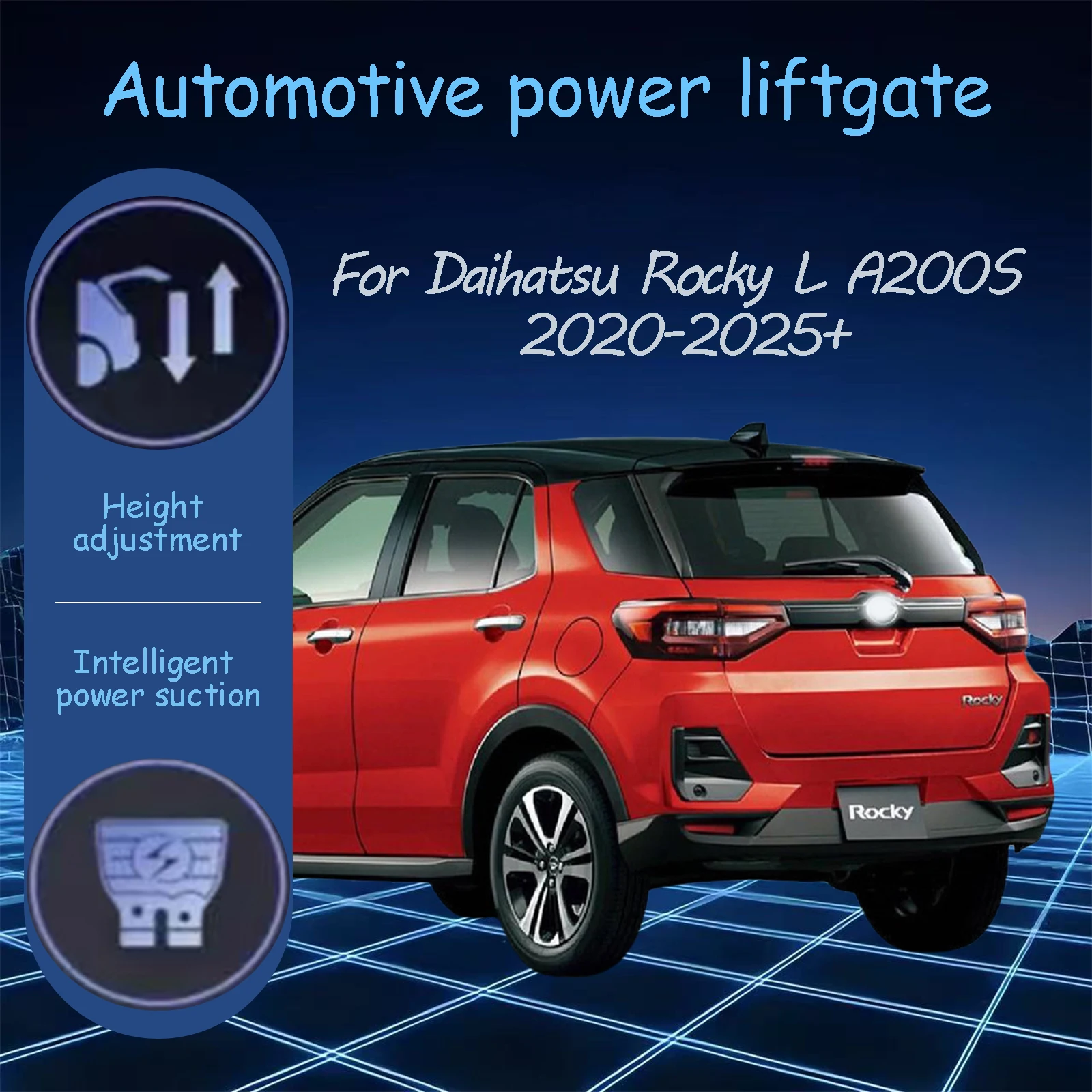 

Для Daihatsu Rocky L A200S 2020-2025 + электрические автоматические всасывающие замки задней двери, подходящие системы модификации багажника