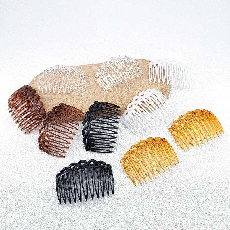 2PCS 11 Teeth French Twisted Hair Comb - Simple and Stylish Hair Accessory for Women and Girls image 2