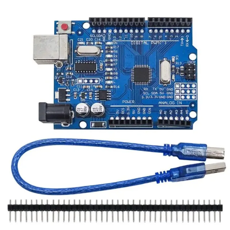 UNO R3 Development Board ATmega328P with USB Cable Compatible with Arduino IDE for Beginners DIY Projects