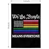 We The People Rainbow Pride Garden Flag 12x18 Inch Diversity Garden Flag for Outdoor Decoration Yard Small Flag Gay LGBT jjp
